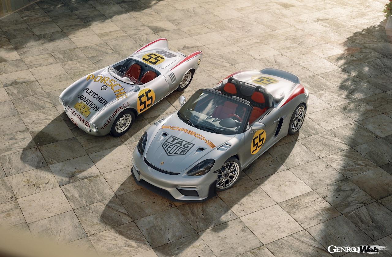 The one-of-a-kind “718 Spyder RS ​​Panamericana Special” pays homage to the legendary 1954 “Porsche 550