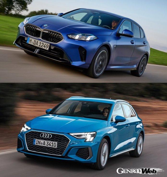 Comparing specs with fellow rivals, the BMW 1 Series and the Audi A3 Sportback