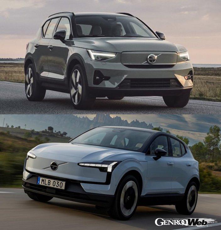 Comparing the specs of the same Volvo’s “top” and “basic” EVs, the “EX40” and ̶