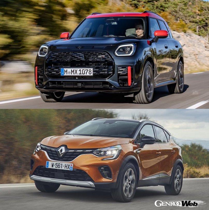 Comparing the specs of the almost sports car “MINI JCW Countryman” and the elegant compact SUV “Renault Cap