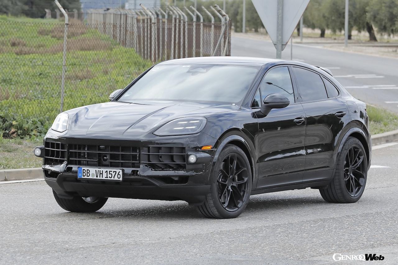 The second facelift of the Porsche Cayenne Coupe will be stylishly updated and released next year along with an EV version. [