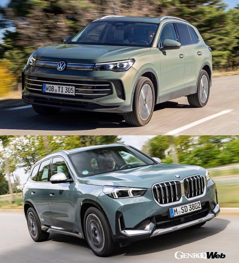Comparing the specs of the significantly improved Volkswagen Tiguan with the BMW X1: “A very different powertrain in th