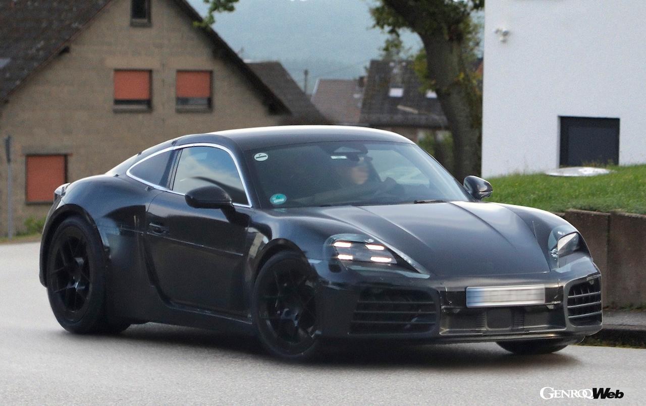 “Porsche Cayman” mass-production prototype EV spotted! “Will the superb handling be retained in the electri