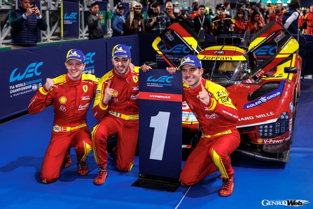 “Ferrari dominates the podium for the first time in 53 years” – 499P takes complete victory at WEC opening