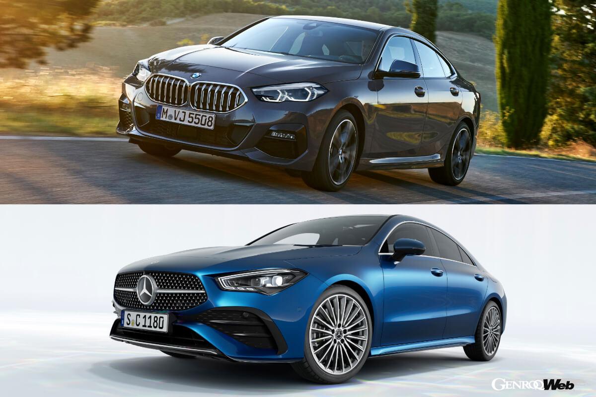 Comparing the premium imported compact sedan “BMW 218d Gran Coupe M Sport” and “Mercedes CLA 200d”