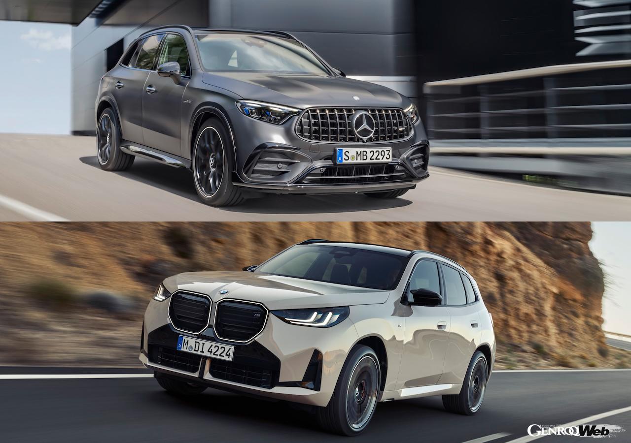 Comparing the specs of two popular German SUVs, the Mercedes-AMG GLC 43 and the BMW X3 M50: “Latest technology derived