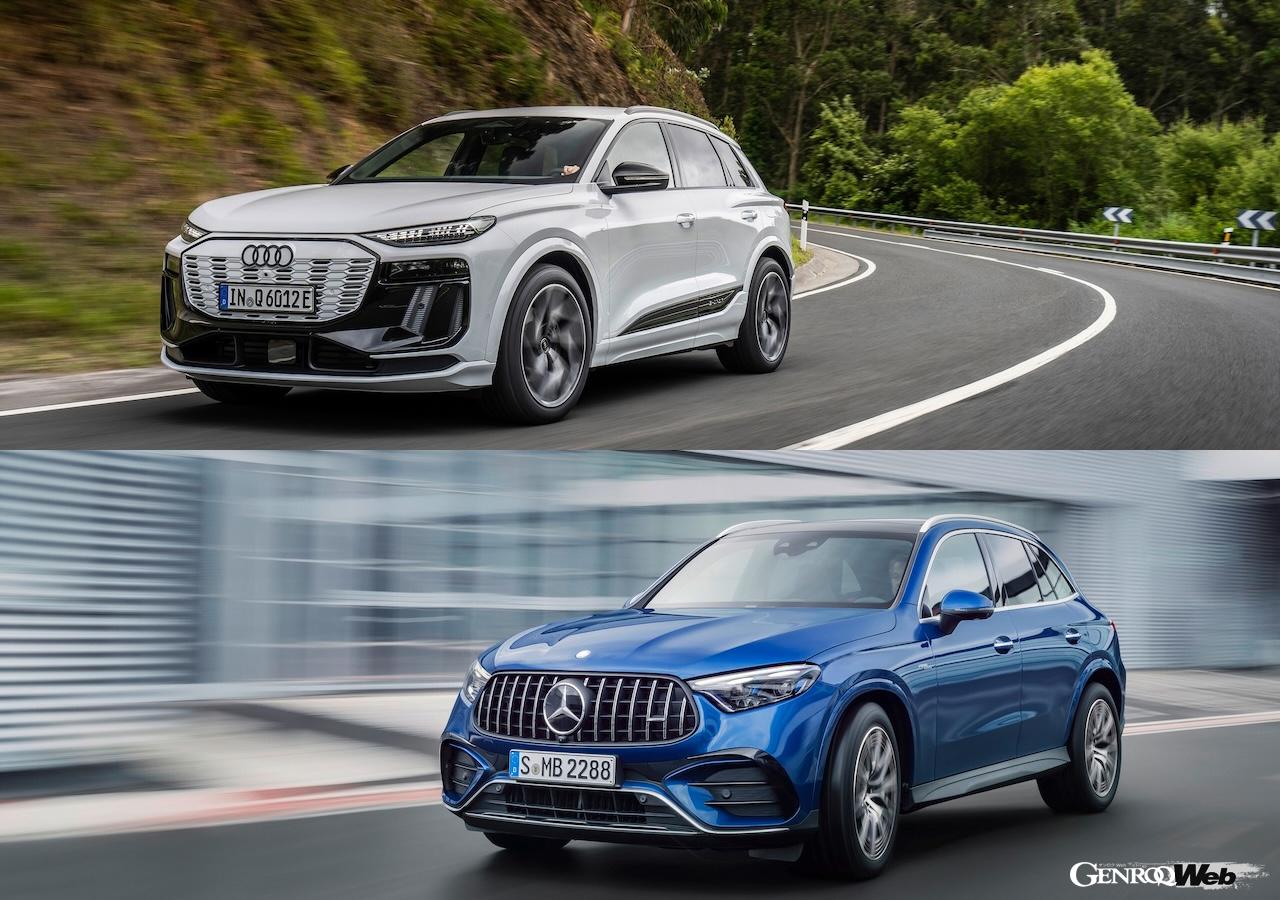 “The latest BEV takes on F1-derived engines” Spec comparison between Mercedes-AMG GLC 43 4MATIC and Audi Q6 e-tro