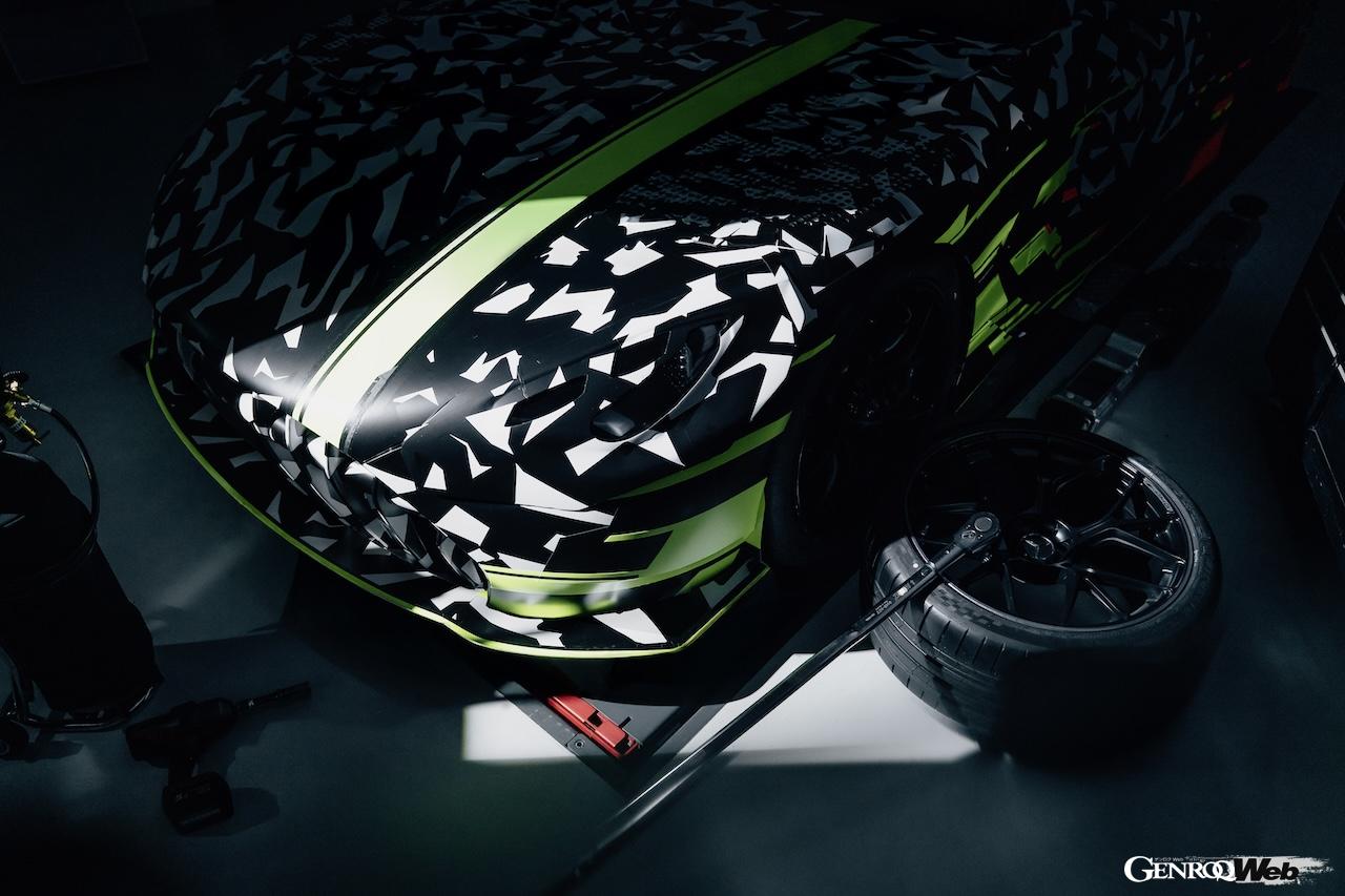 A track-only car with a large rear wing? “Concept AMG GT Track Sports” previewed