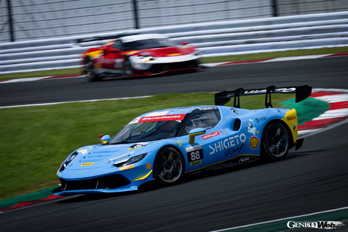 Sota Muto wins Round 4 Race 2 for his fourth consecutive win at Fuji Speedway [Ferrari Challenge] [Video]