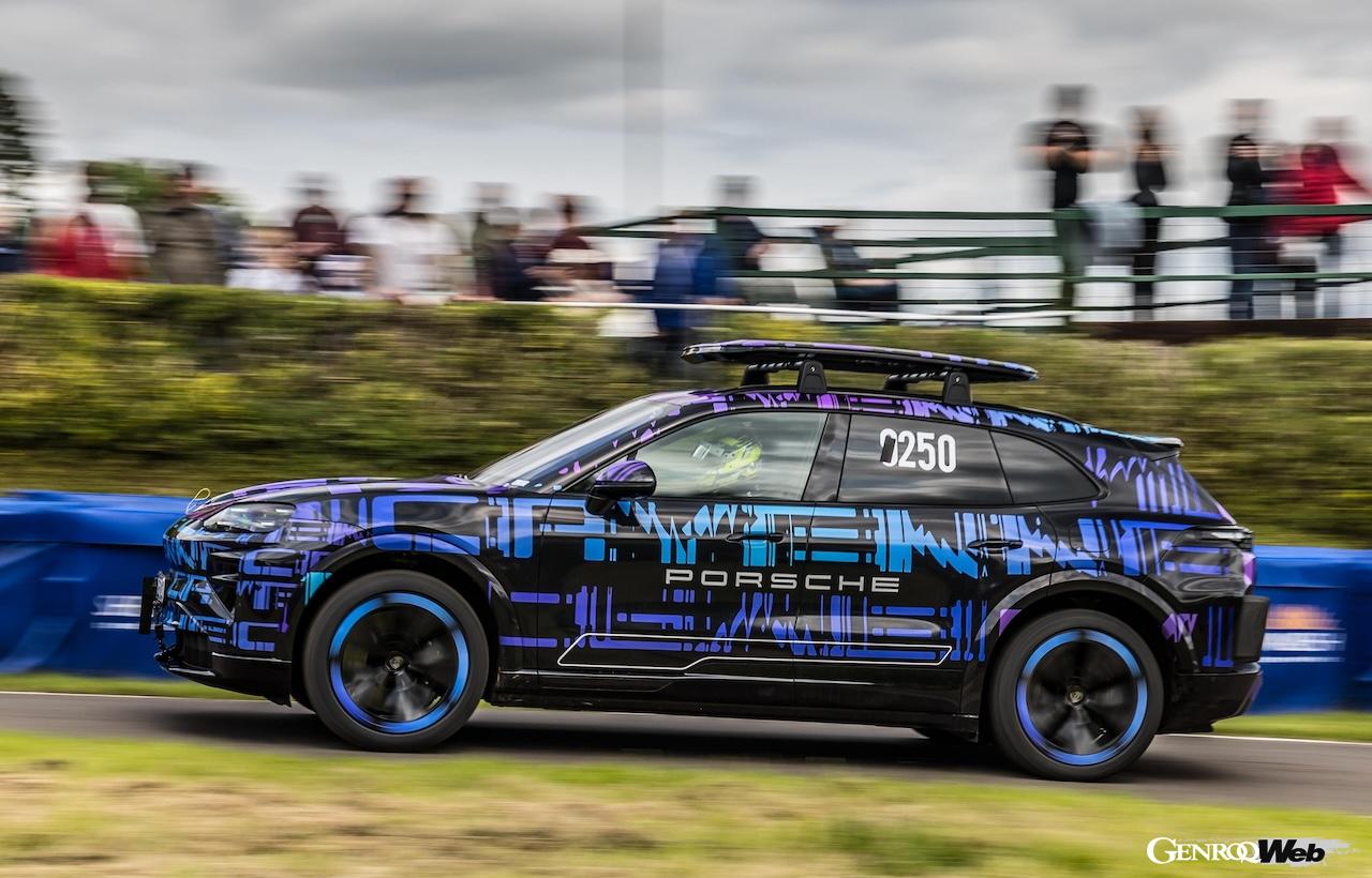 Will electricity make it even stronger? Porsche Cayenne Electric test model shows impressive performance on British hill clim
