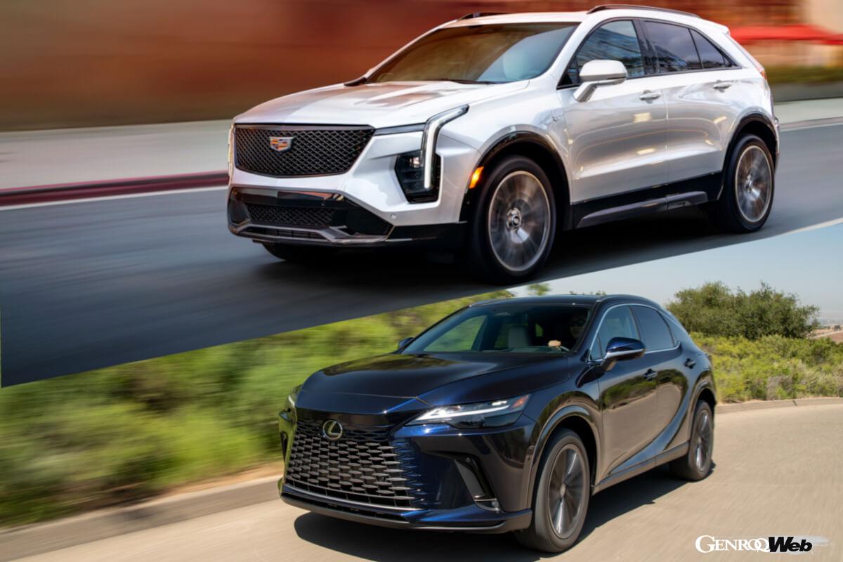 Comparing two American-focused SUVs: Cadillac XT4 and Lexus RX350h: Examining their equipment and prices