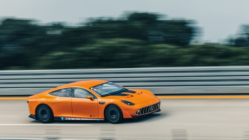 AMG GT XX, a fully electric GT concept car, travels 40,075km around the world in eight days [Video]