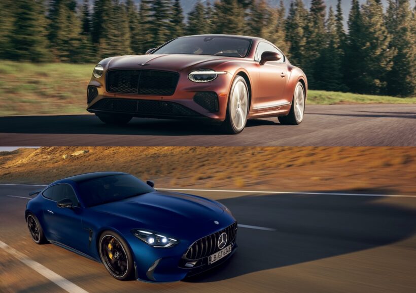 Comparing the performance of the most powerful hybrid GT, the Bentley Continental GT Speed, and the Mercedes-AMG GT63 SE
