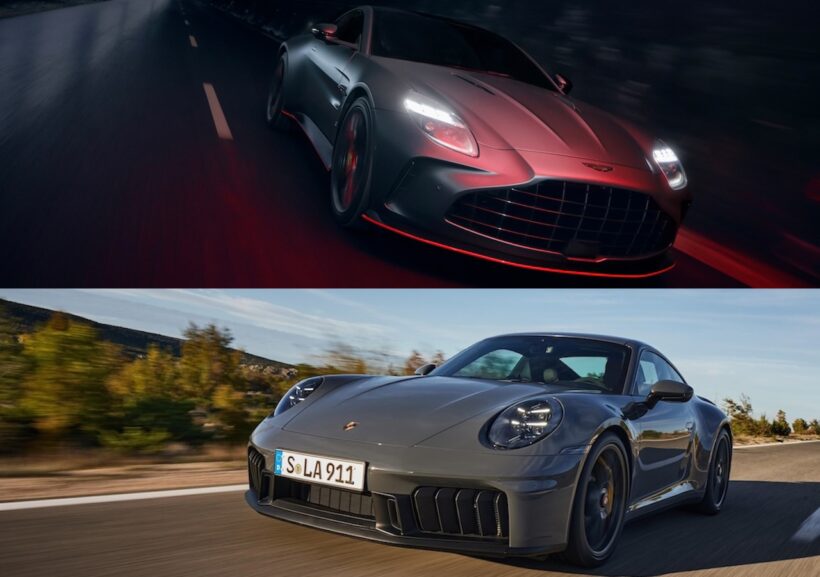Spec comparison between the Aston Martin Vantage S and the Porsche 911 Carrera GTS: “Does the British styling surpass t