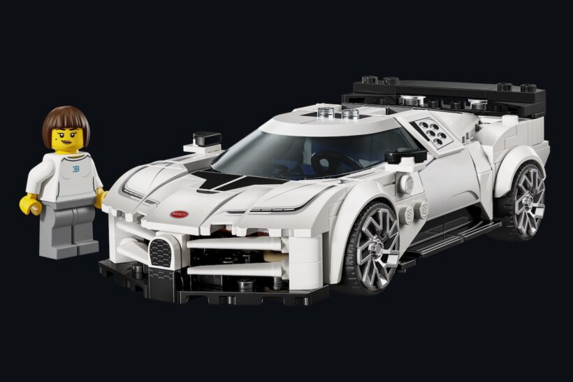 The iconic wheels are perfectly recreated in the LEGO Speed ​​Champions Bugatti Centodieci