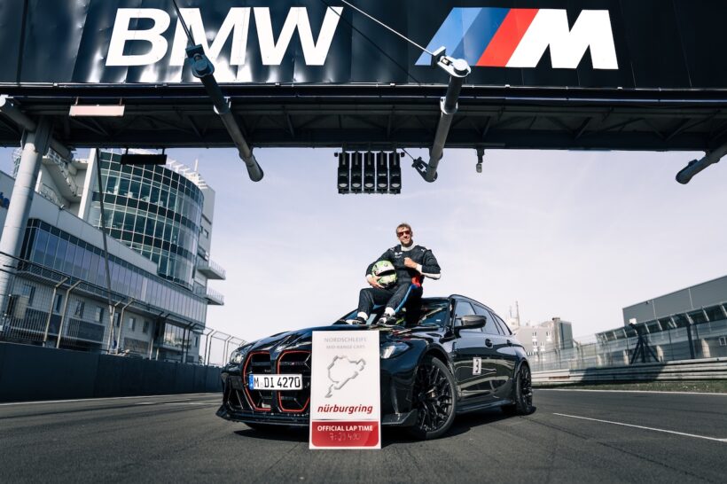 The world’s fastest wagon, the BMW M3 CS Touring, sets a new record on the Nordschleife [Video]