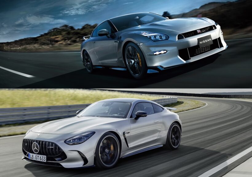 Will the Nissan GT-R, which has finally reached the end of production, surpass the latest AWD sports car, the Mercedes-AMG GT