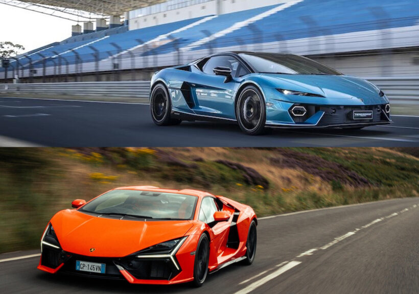 How do Lamborghini’s two hybrid super sports cars, the Temerario and the Revuelto, compare?
