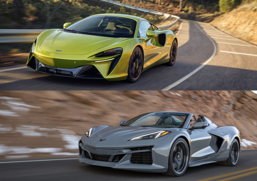“Contrasting answers to electrification” Comparing the McLaren Artura and Chevrolet Corvette E-Ray