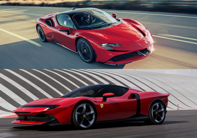 Measuring the evolution of Ferrari hybrids by comparing the latest 849 Testarossa and the previous SF90 Stradale