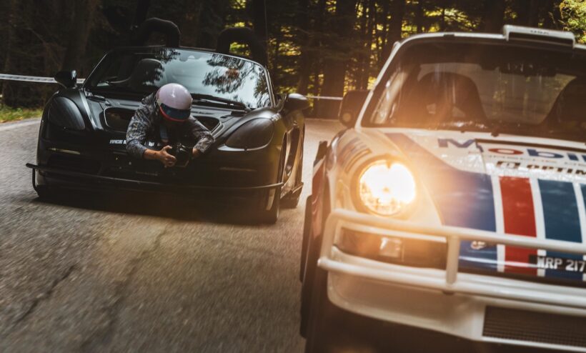 “This is how car photography is done” This camera car based on the Porsche 718 Boxster S is interesting